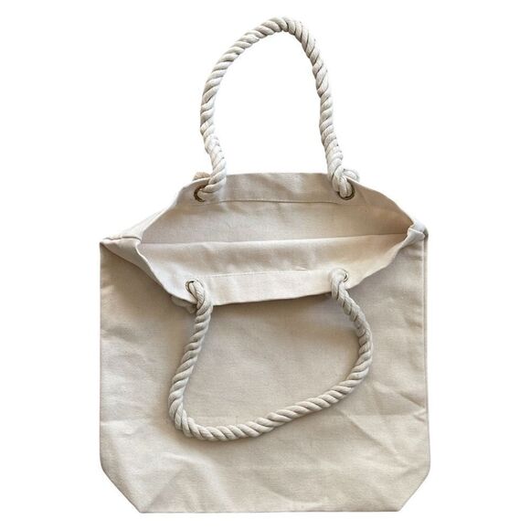 Large Reusable Canvas Shoulder Bag for Teachers - Picture 3 of 6